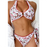 Ensemble de bikini dos nu à nœud floral rouge avec joint torique-2