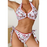 Ensemble de bikini dos nu à nœud floral rouge avec joint torique-4