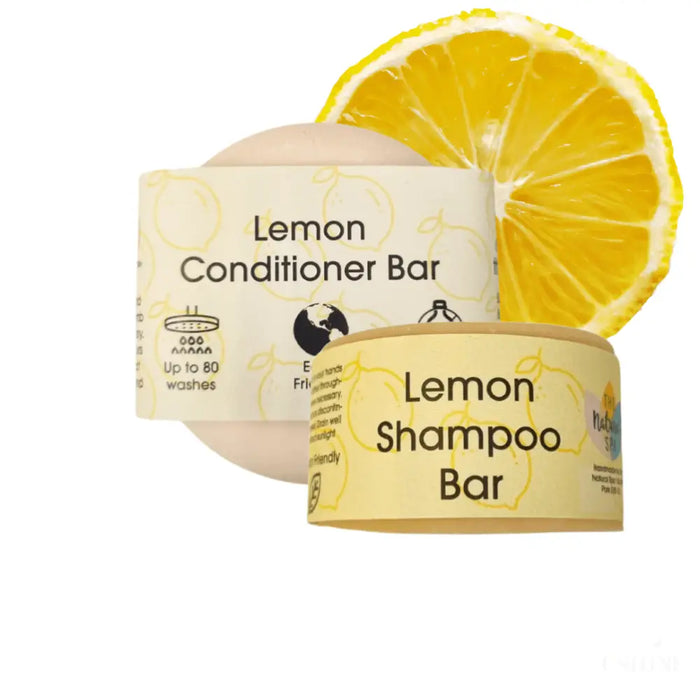 Ensemble Shampoing et Après-Shampoing Barre au Citron-0