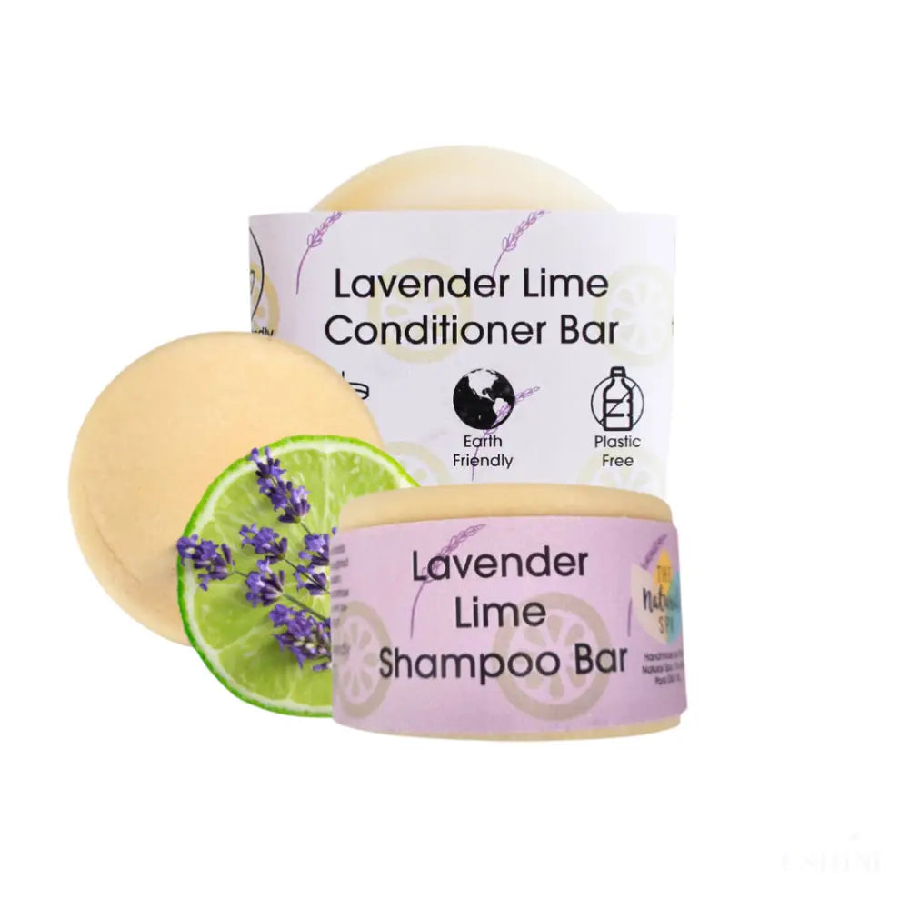 Ensemble Shampoing et Après-Shampoing Barre Lavande Citron Vert-0