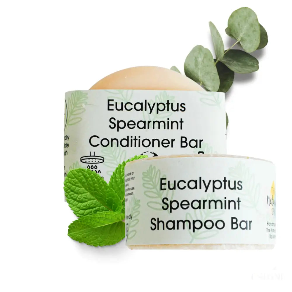 Ensemble Shampoing et Après-Shampoing Solide Eucalyptus et Menthe Verte-0