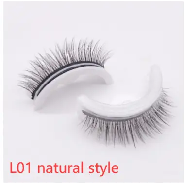 Faux cils en vison 3D réutilisables - L01 natural style