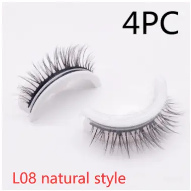 Faux cils en vison 3D réutilisables - L08 natural style