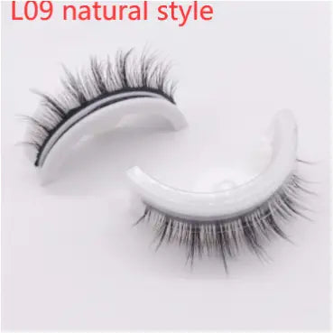 Faux cils en vison 3D réutilisables - L09 natural style