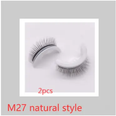 Faux cils en vison 3D réutilisables - M27 natural style