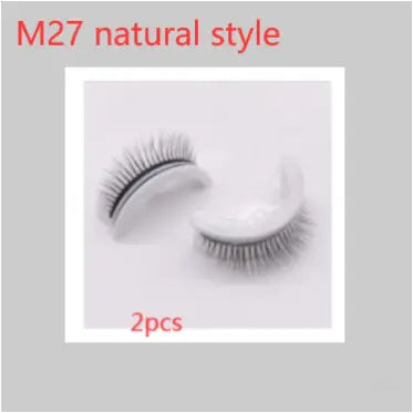 Faux cils en vison 3D réutilisables - M27 natural style