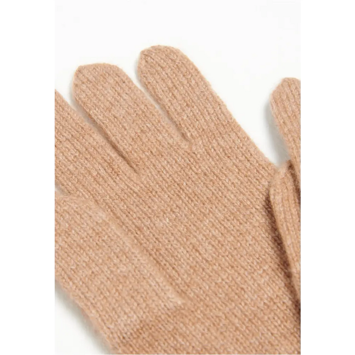 Gants en cachemire 4 fils camel-1