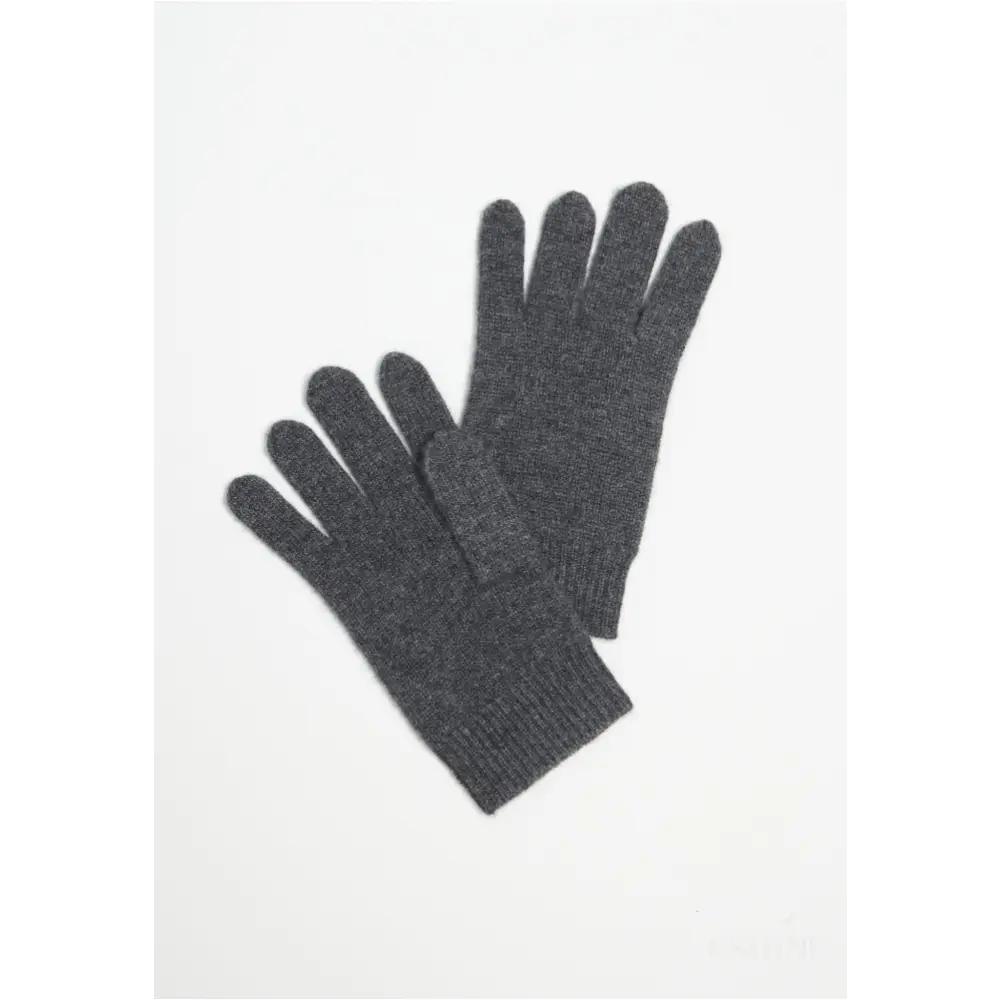 Gants en cachemire 4 fils gris anthracite-0