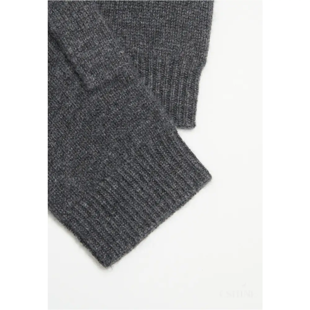 Gants en cachemire 4 fils gris anthracite-2