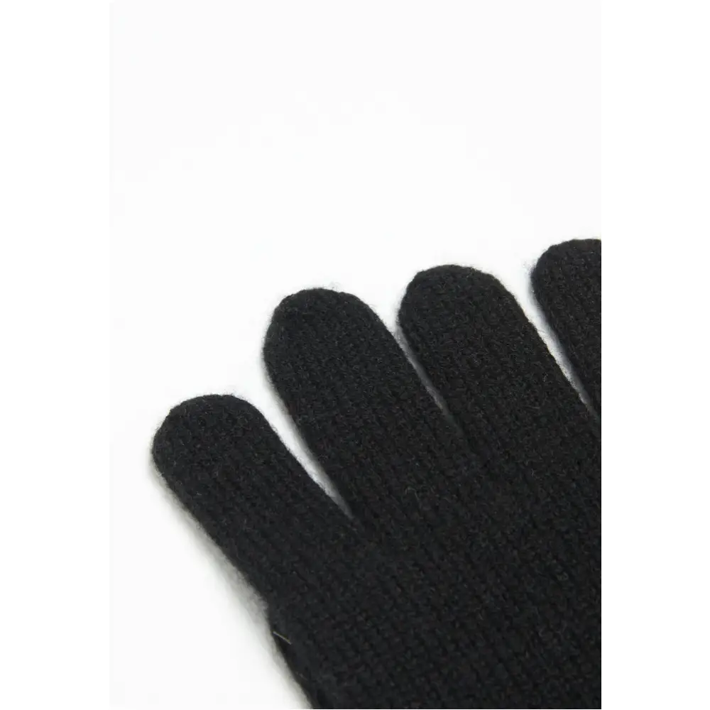 Gants en cachemire 4 fils noir-1