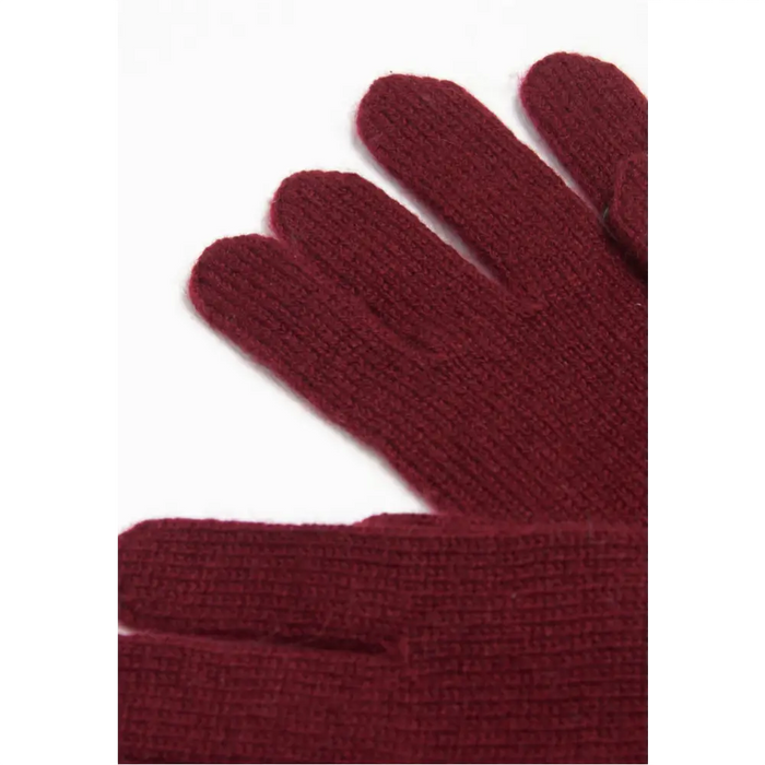 Gants en cachemire 4 fils rouge bordeaux-2