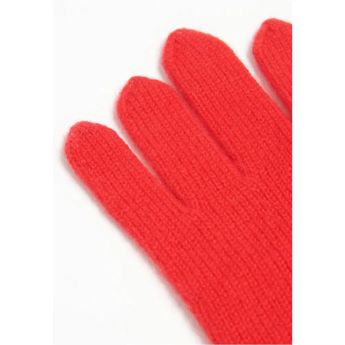 Gants en cachemire 4 fils rouge-3