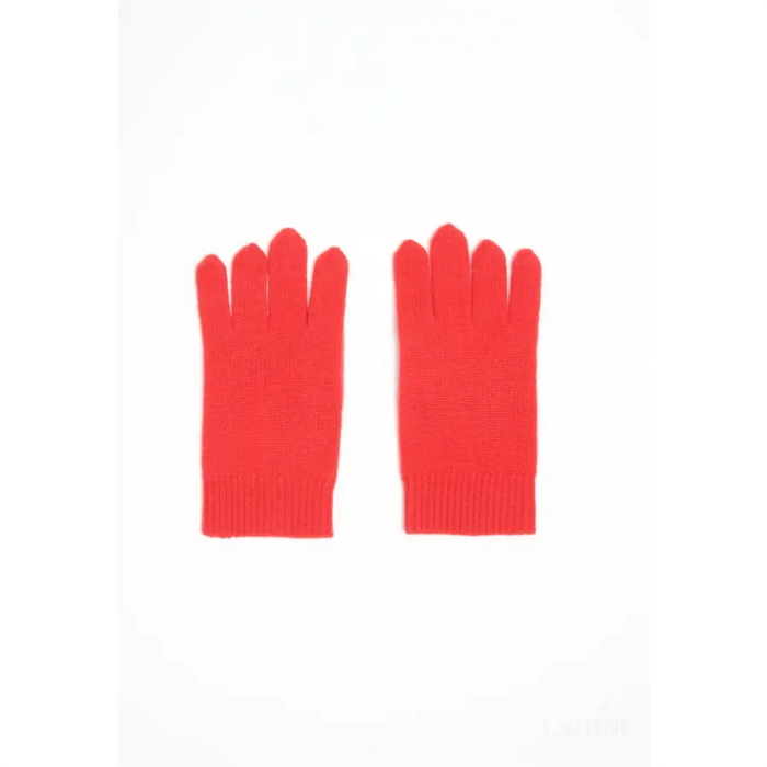 Gants en cachemire 4 fils rouge-4