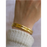 Gil - Large bracelet poli or-1