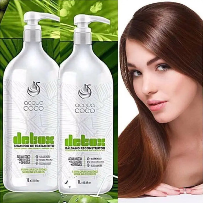 Grand kit soin traitant - 1 litre (2 pc : Shampoing + Baume restructurante)-0