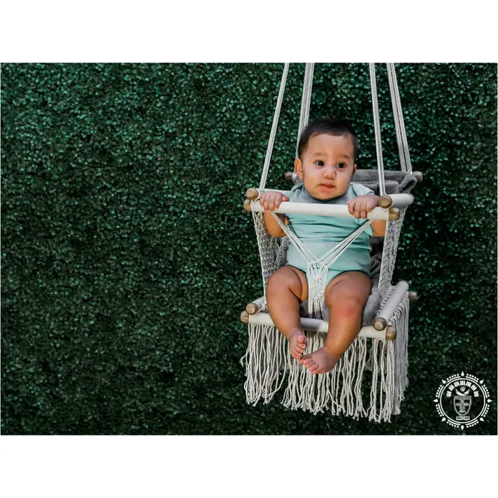 Hamac bebe macrame Ecru 5