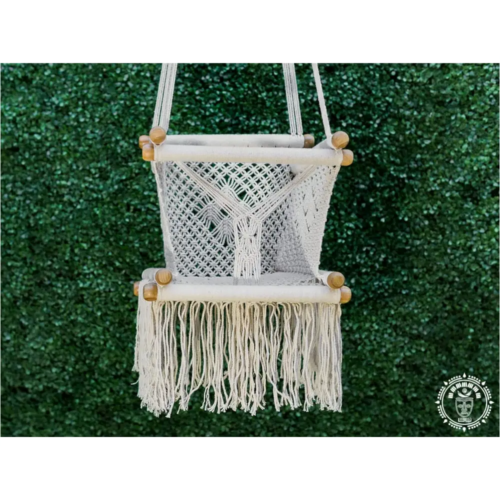 Hamac bebe macrame Ecru 1