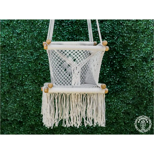 Hamac bebe macrame Ecru 1