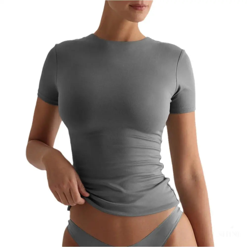 Haut sexy slim Uni - Crop Top F