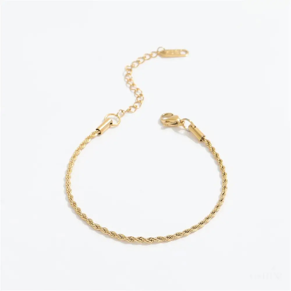 Herschell - 2mm Twist Bracelet Gold-0