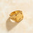 Jerome - Hammered Meteorite Gold Band-3