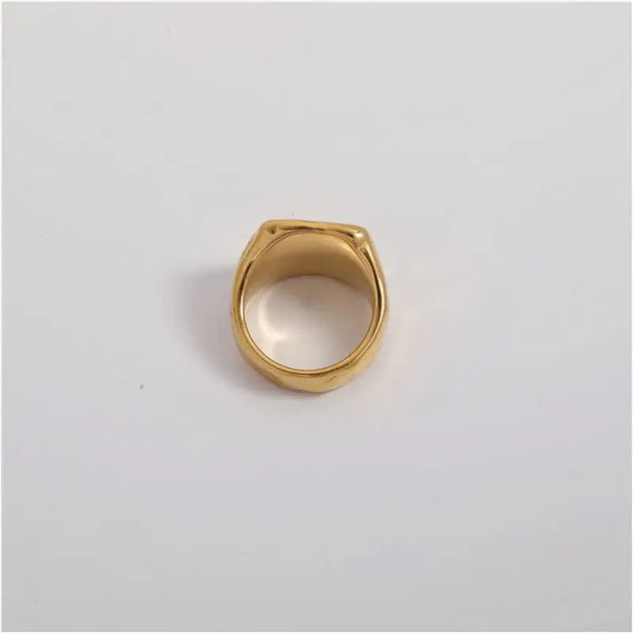 Jerome - Hammered Meteorite Gold Band-2