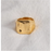 Jerome - Hammered Meteorite Gold Band-0