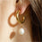 Kievan - Boucles d'oreilles en perles Vintage-1