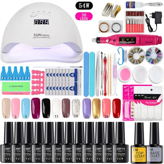 Kit de Manucure - 54w default 12 c / EU - Nail Art