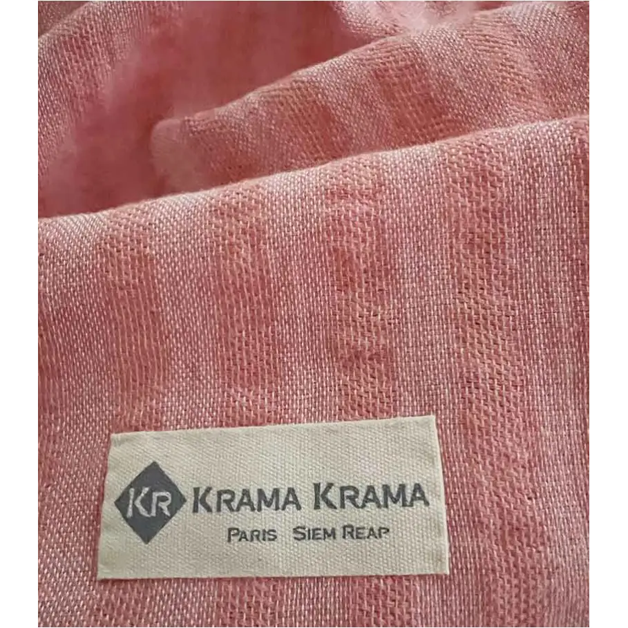 Krama rose clair uni-1