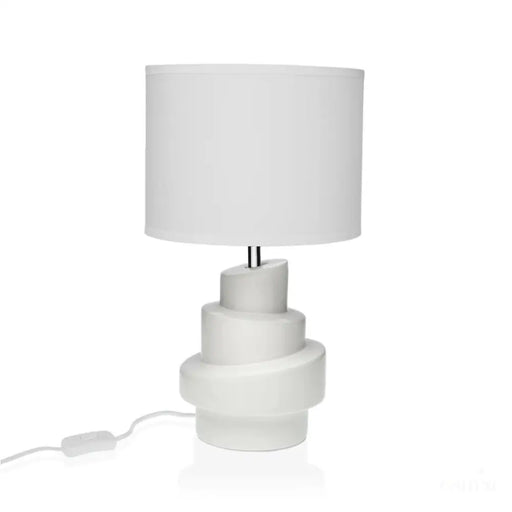 Lampe de bureau Versa Blanc Céramique 20 x 35 cm-0