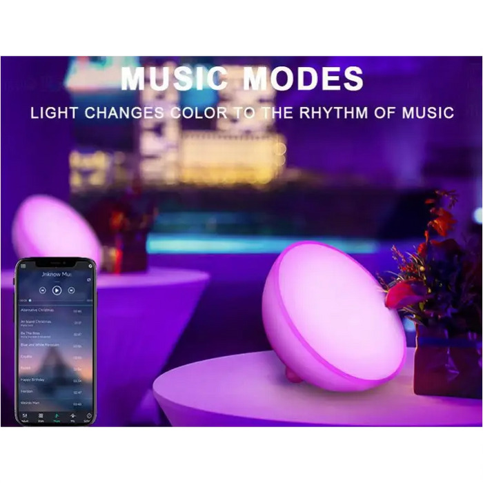 Lampe de Table Connectée LED - Bluetooth / Multicolore RGB