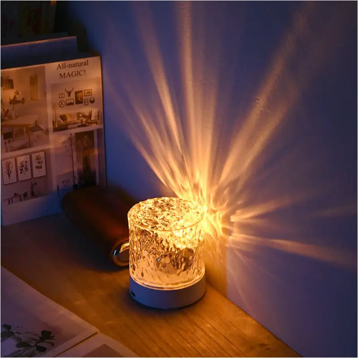 Lampe en cristal projecteur d’ondulation - Lampe