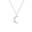 Laoise - Crescent Moon Necklace Silver-5