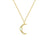 Laoise - Crescent Moon Necklace Silver-3