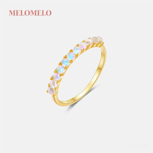 Laoise - Half Eternity Opal Ring-0