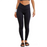 Legging actif sans couture noir à taille arquée-23