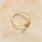 Lola - Dainty Crystal Gold Band-0