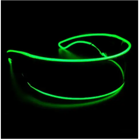 Lunettes Lumineuses Rétro Films de Couleurs - Vert Foncé