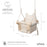 MAMOI® Balancoire interieur pour bebe et enfants, Siege balançoire en bois et en coton pour bébé, Balansoire pour enfant, Balancelle scandinave, Baby swing-2