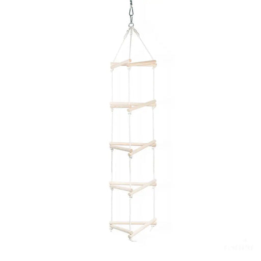 MAMOI® Échelle suspendue triangulaire pour enfant | Échelle suspendue en bois naturel pour enfants | Échelle suspendue durable en bois naturel | 100 % écologique | Fabriqué en UE-0