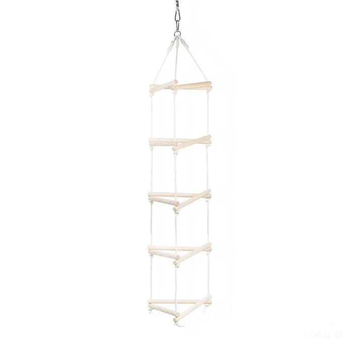 MAMOI® Échelle suspendue triangulaire pour enfant | Échelle suspendue en bois naturel pour enfants | Échelle suspendue durable en bois naturel | 100 % écologique | Fabriqué en UE-0