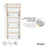 MAMOI® Espalier en bois, Mur escalade suedois pour enfant, Échelle suedoise pour bebe, Jeux descalade et gym avec accessoires, Barre et anneaux gymnastique-2