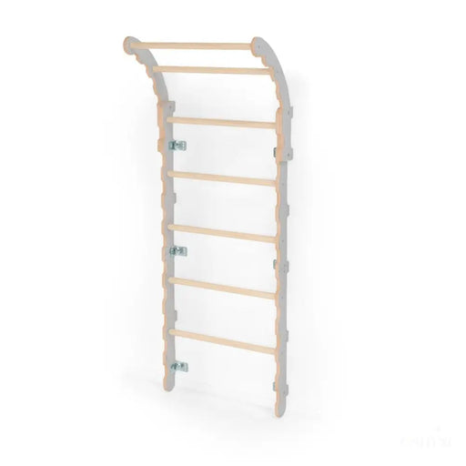 MAMOI® Espalier en bois, Mur escalade suedois pour enfant, Échelle suedoise pour bebe, Jeux descalade et gym avec accessoires, Barre et anneaux gymnastique-0