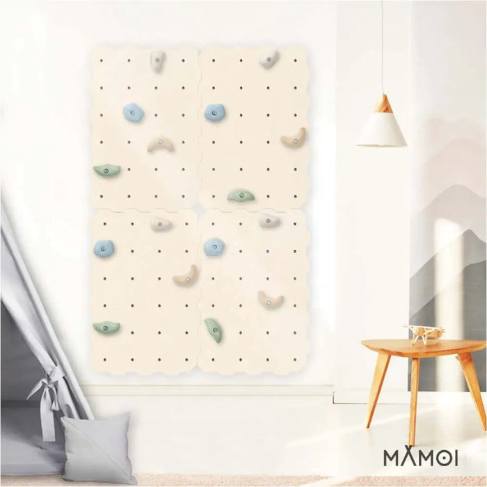 MAMOI® Mur escalade pour enfant, Module d'escalade interieur pour bebe, Mur descalade avec prises escalade, Planche escalade à partir de 3 ans-4