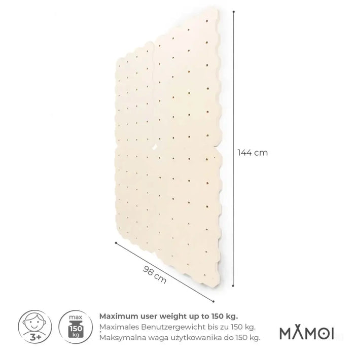 MAMOI® Mur escalade pour enfant, Module d'escalade interieur pour bebe, Mur descalade sans prise, Planche escalade à partir de 3 ans-2