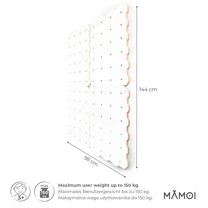 MAMOI® Mur escalade pour enfant, Module d'escalade interieur pour bebe, Mur descalade sans prise, Planche escalade à partir de 3 ans-2