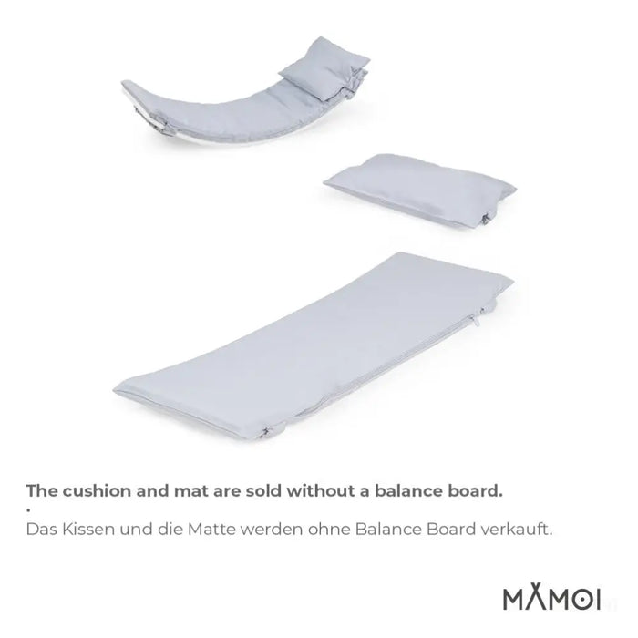 MAMOI® Oreiller de Planche D`équilibre Gris Clair | Tapis de Planche D'équilibre | Tapis de Balance Board | Matériau de la Planche D`équilibre | Coussin pour Balance Board | CE | 100% ECO | Made in EU-5