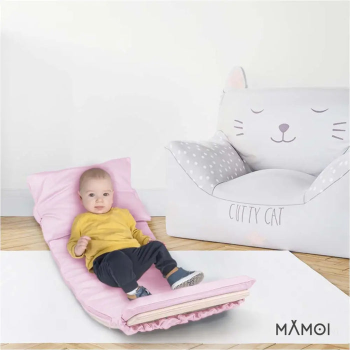 MAMOI® Oreiller de Planche D`équilibre Rose | Tapis de Planche D'équilibre | Tapis de Balance Board | Matériau de la Planche D`équilibre | Coussin pour Balance Board | CE | 100% ECO | Made in EU-4