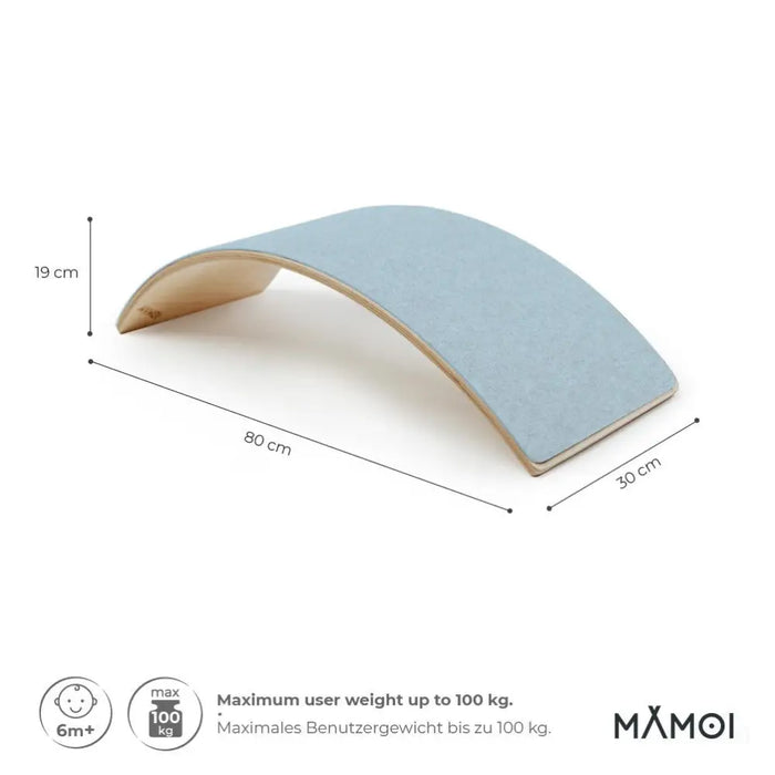 MAMOI® Planche equilibre pour enfant, Balance board, Planches d'équilibre, Jeu équilibre de proprioception en bois, Jeux motricité montessori 1 an 2/3 ans-2